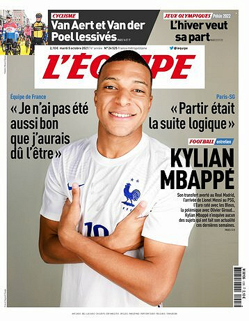 L’equipe du Mardi 5 Octobre 2021