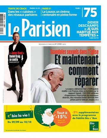 Le Parisien du Mercredi 6 Octobre 2021