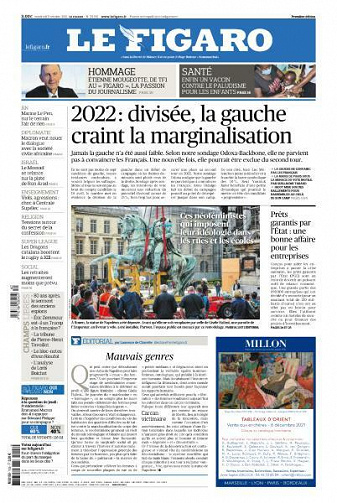 Le Figaro du Vendredi 8 Octobre 2021