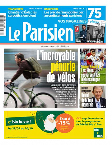 Le Parisien du Vendredi 8 Octobre 2021