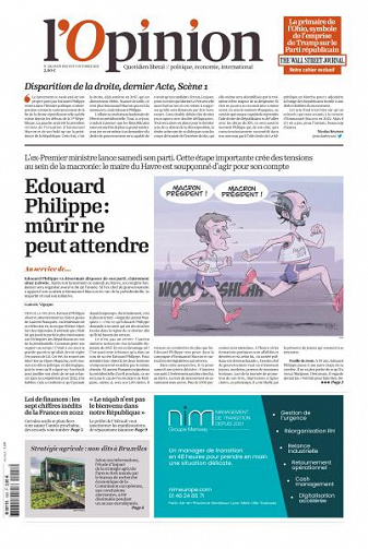 L’Opinion - 8-9 Octobre 2021