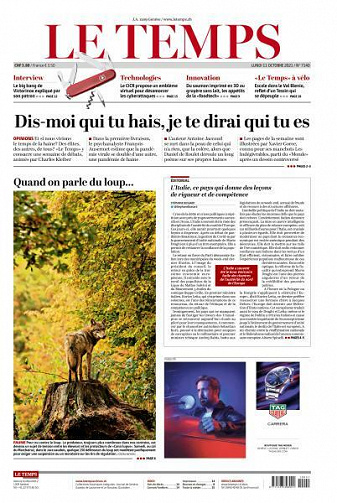 Le Temps - 11 Octobre 2021