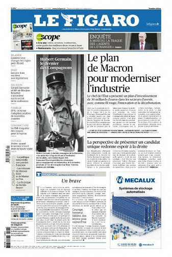 Le Figaro du Mercredi 13 Octobre 2021