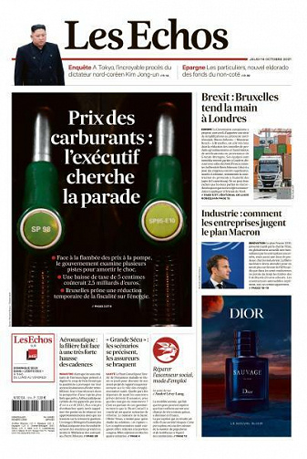 Les Echos du Jeudi 14 Octobre 2021