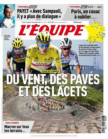 L’equipe du Vendredi 15 Octobre 2021