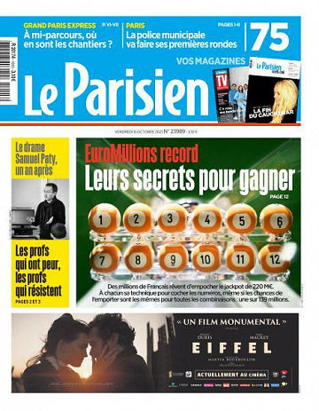 Le Parisien du Vendredi 15 Octobre 2021