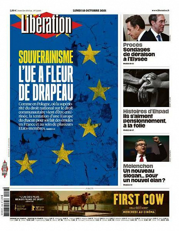 Libération du Lundi 18 Octobre 2021