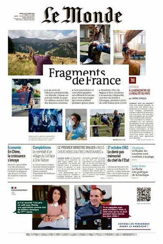 Le Monde du Mardi 19 Octobre 2021