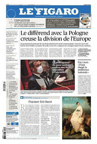 Le Figaro du Jeudi 21 Octobre 2021