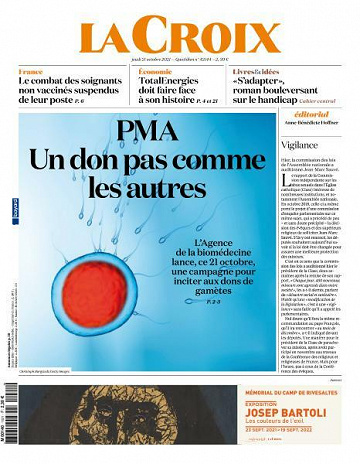 La Croix - 21 Octobre 2021
