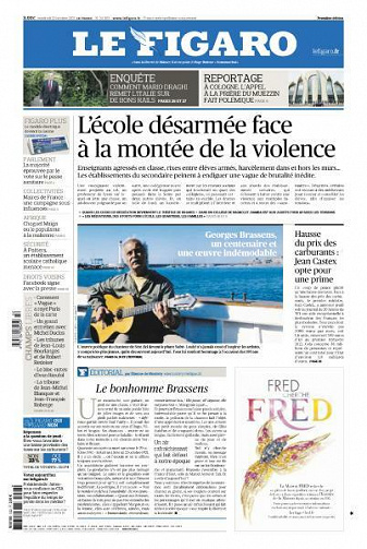 Le Figaro du Vendredi 22 Octobre 2021