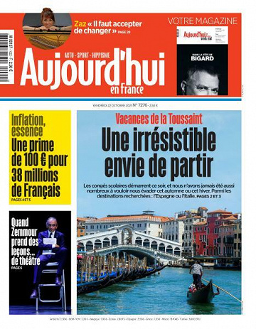 Aujourd’hui en France - 22 Octobre 2021