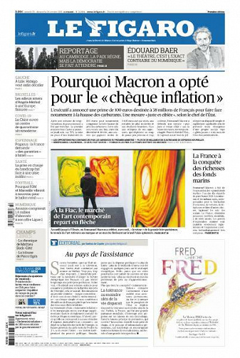 Le Figaro du Samedi 23 et Dimanche 24 Octobre 2021