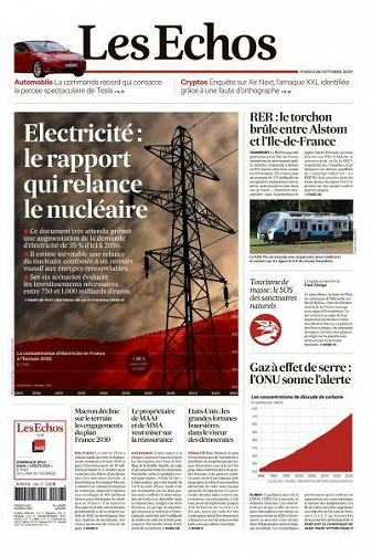 Les Echos du Mardi 26 Octobre 2021