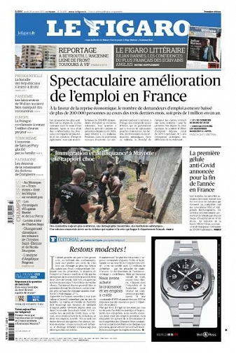 Le Figaro du Jeudi 28 Octobre 2021