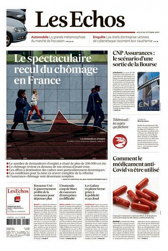 Les Echos du Jeudi 28 Octobre 2021