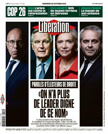 Libération du Vendredi 29 Octobre 2021