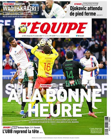 L’equipe du Dimanche 31 Octobre 2021
