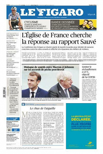 Le Figaro du Lundi 1er Novembre 2021