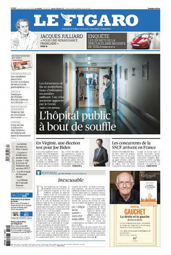 Le Figaro du Mardi 2 Novembre 2021