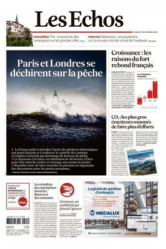 Les Echos du Mardi 2 Novembre 2021