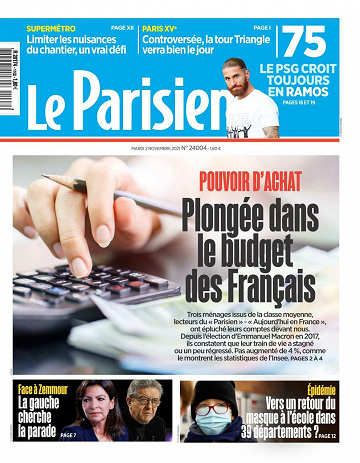 Le Parisien du Mardi 2 Novembre 2021