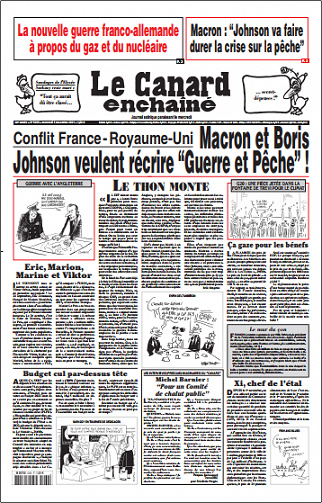 Le Canard Enchaine N°5269 Du Mercredi 3 Novembre 2021