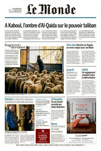 Le Monde du Jeudi 4 Novembre 2021
