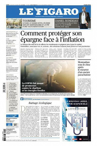 Le Figaro du Vendredi 5 Novembre 2021