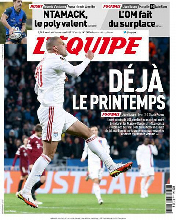 L’equipe du Vendredi 5 Novembre 2021