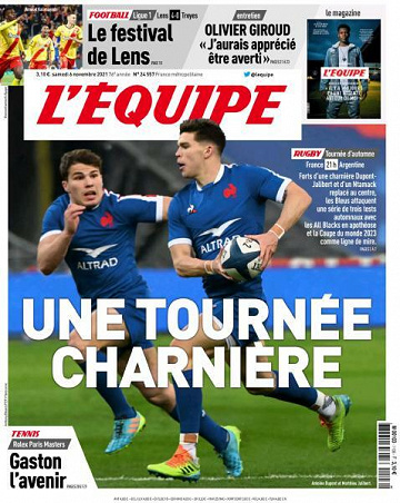 L’equipe du Samedi 6 Novembre 2021