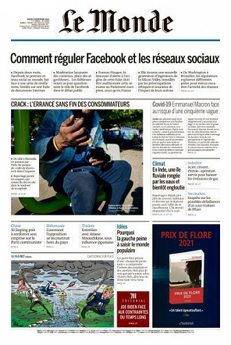 Le Monde du Mardi 9 Novembre 2021