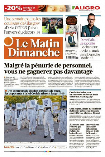 Le Matin Dimanche Cultura - 7 Novembre 2021