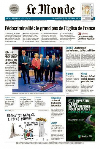 Le Monde du Mercredi 10 Novembre 2021