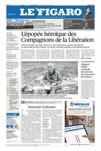 Le Figaro du Jeudi 11 Novembre 2021