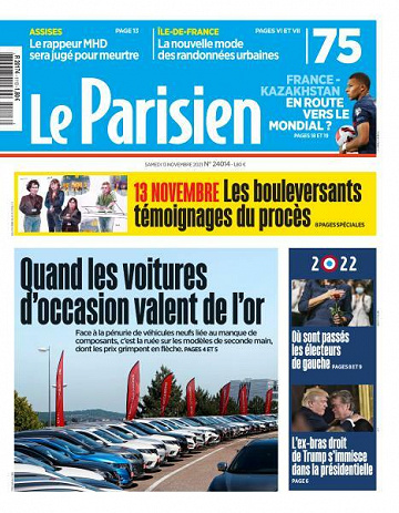 Le Parisien du Samedi 13 Novembre 2021