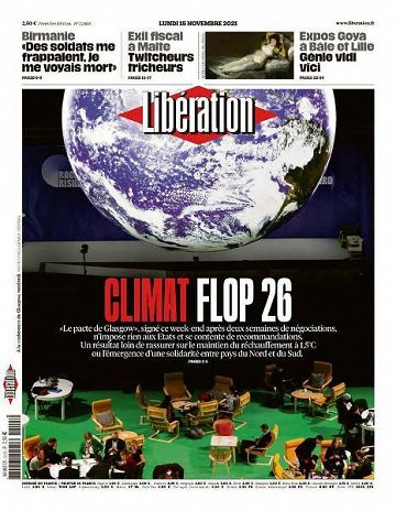 Libération du Lundi 15 Novembre 2021