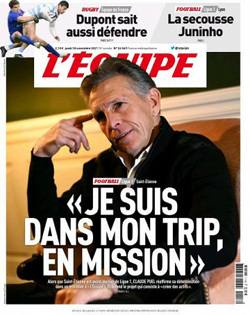 L’equipe du Jeudi 18 Novembre 2021