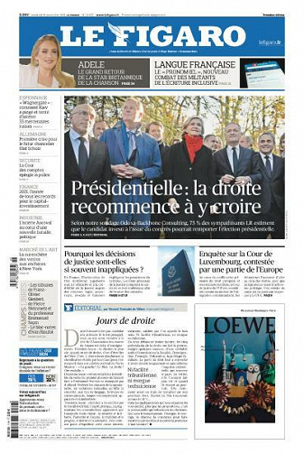 Le Figaro du Vendredi 19 Novembre 2021