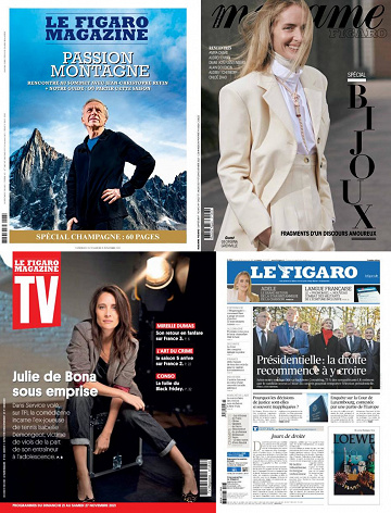 Pack Le Figaro et ses 3 suppléments - Vendredi 19 Novembre 2021