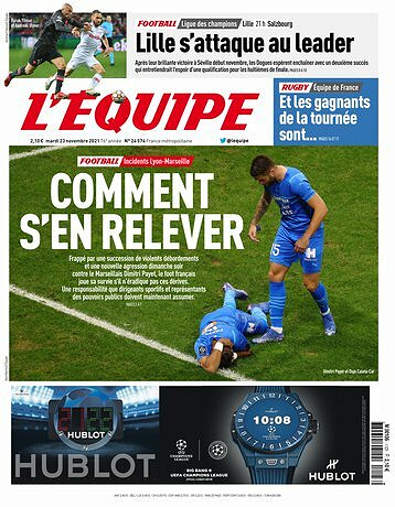 L’equipe du Mardi 23 Novembre 2021