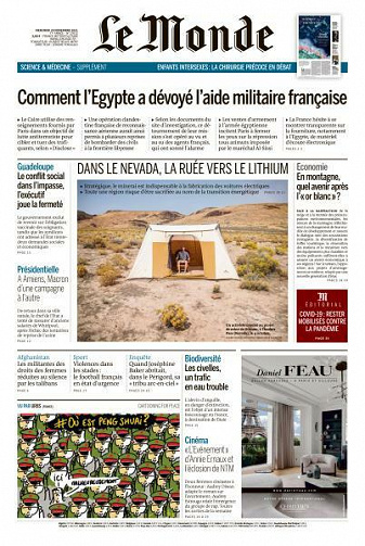 Le Monde du Mercredi 24 Novembre 2021