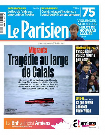 Le Parisien du Jeudi 25 Novembre 2021