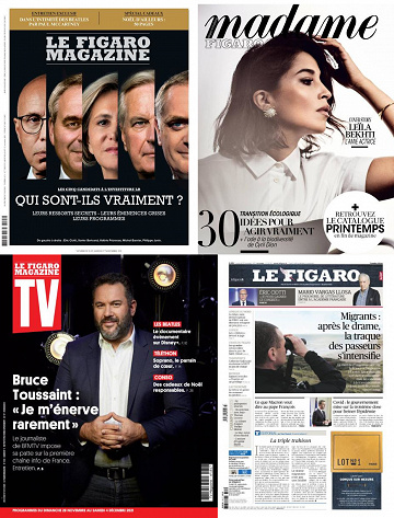 Pack Le Figaro et ses 3 suppléments - Vendredi 26 Novembre 2021