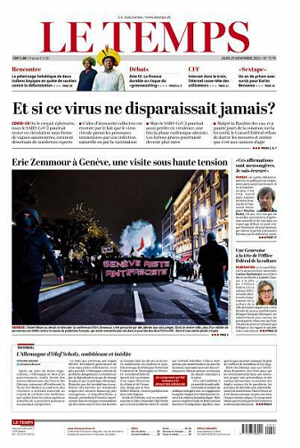 Le Temps - 25 Novembre 2021