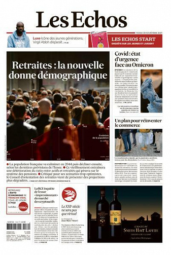 Les Echos du Mardi 30 Novembre 2021