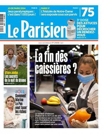 Le Parisien du Jeudi 2 Décembre 2021