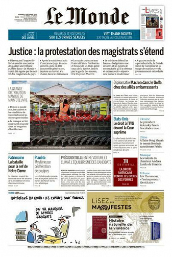 Le Monde du Vendredi 3 Décembre 2021