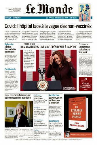 Le Monde du Dimanche 5 et Lundi 6 Décembre 2021