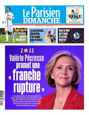 Le Parisien du Dimanche 5 Décembre 2021